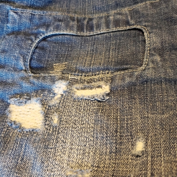 Cat & Jack Fun shred design jeans girls 16 - Picture 6 of 15